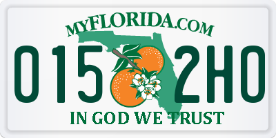 FL license plate 0152HO