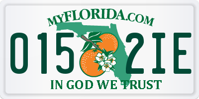 FL license plate 0152IE