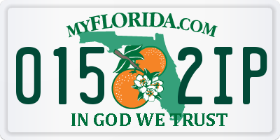 FL license plate 0152IP
