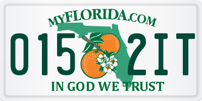 FL license plate 0152IT
