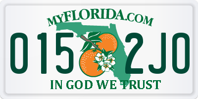 FL license plate 0152JO