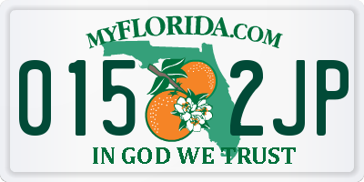 FL license plate 0152JP