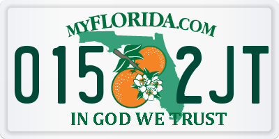 FL license plate 0152JT