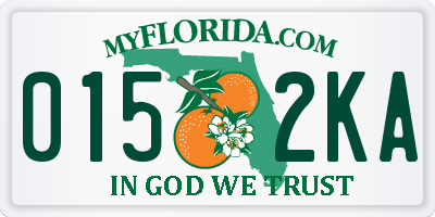 FL license plate 0152KA