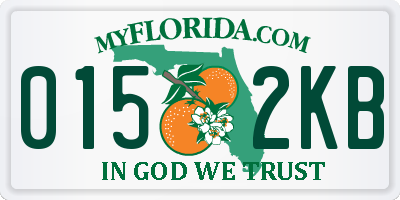 FL license plate 0152KB