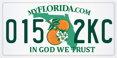 FL license plate 0152KC