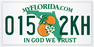 FL license plate 0152KH