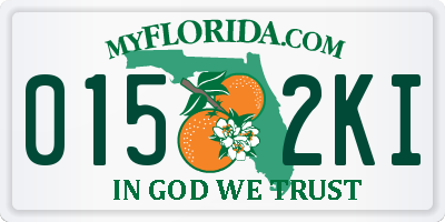 FL license plate 0152KI