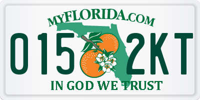 FL license plate 0152KT