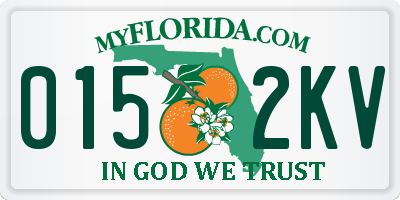 FL license plate 0152KV