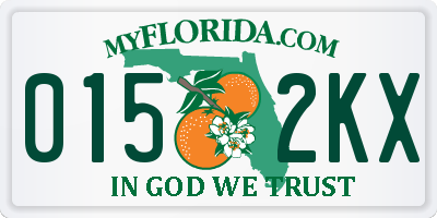 FL license plate 0152KX