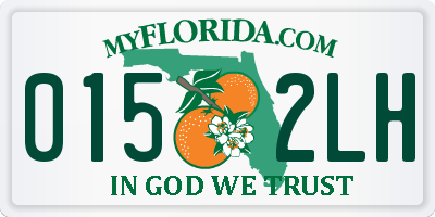 FL license plate 0152LH