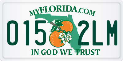 FL license plate 0152LM