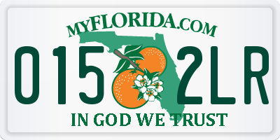 FL license plate 0152LR