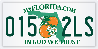 FL license plate 0152LS