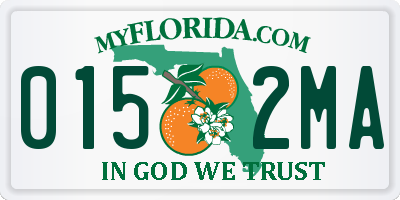 FL license plate 0152MA