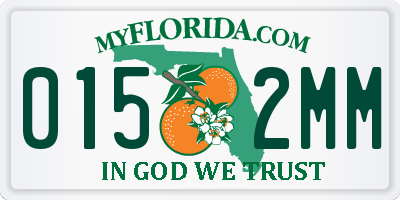 FL license plate 0152MM