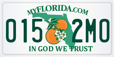 FL license plate 0152MO