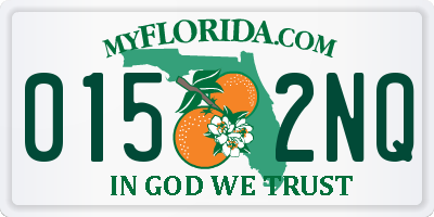 FL license plate 0152NQ