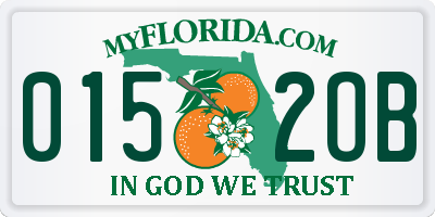 FL license plate 0152OB