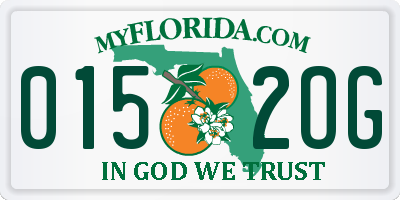 FL license plate 0152OG