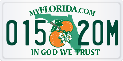 FL license plate 0152OM