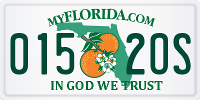 FL license plate 0152OS