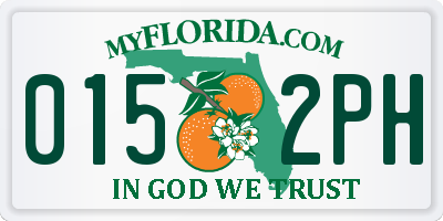 FL license plate 0152PH