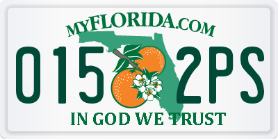 FL license plate 0152PS