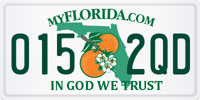 FL license plate 0152QD