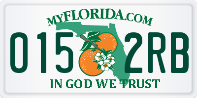 FL license plate 0152RB