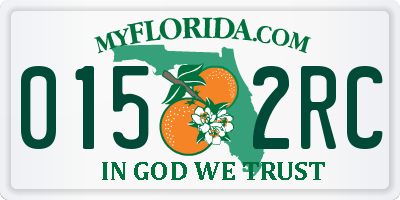 FL license plate 0152RC