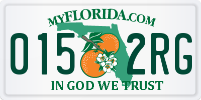 FL license plate 0152RG
