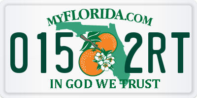 FL license plate 0152RT