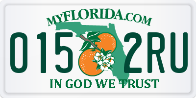 FL license plate 0152RU
