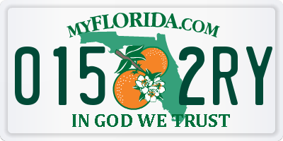 FL license plate 0152RY
