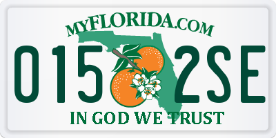FL license plate 0152SE