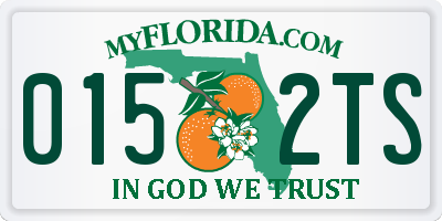 FL license plate 0152TS
