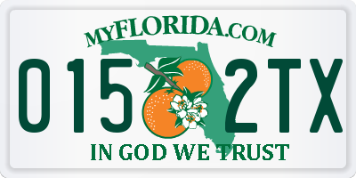 FL license plate 0152TX
