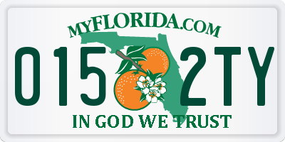 FL license plate 0152TY