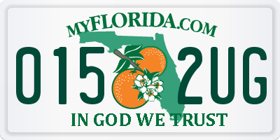FL license plate 0152UG