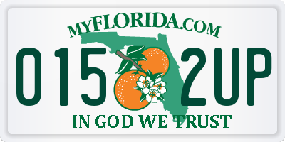 FL license plate 0152UP