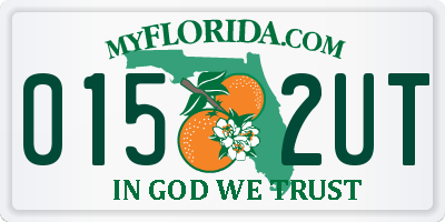 FL license plate 0152UT