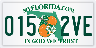 FL license plate 0152VE