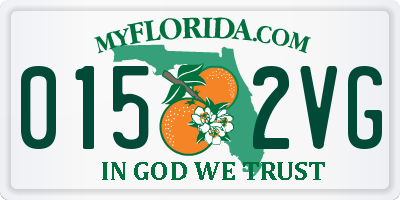 FL license plate 0152VG