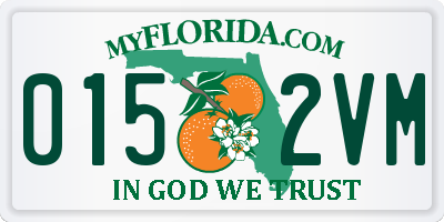 FL license plate 0152VM