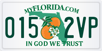 FL license plate 0152VP