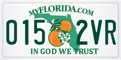 FL license plate 0152VR