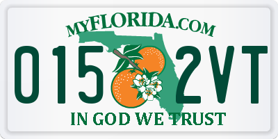 FL license plate 0152VT