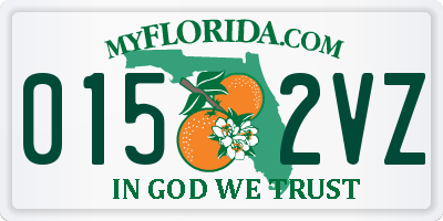 FL license plate 0152VZ